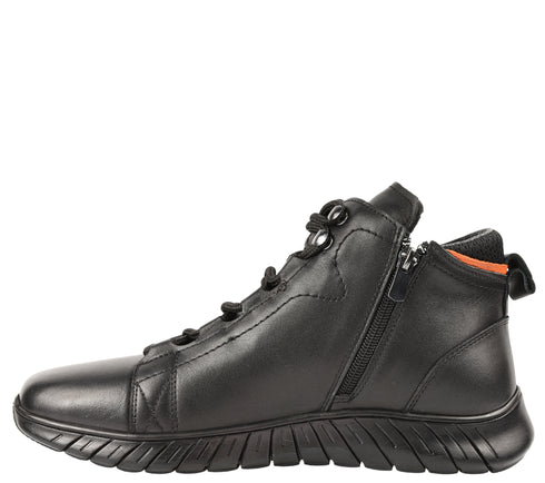 Ghete sport, barbati, GORETTI, B64-1945 negru, piele naturala